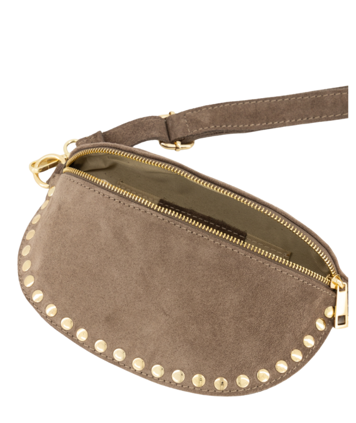 Cato heuptas met studs in taupe