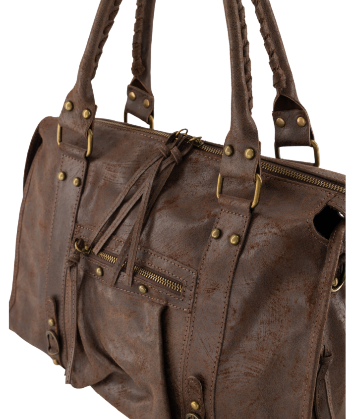 Large lederen city bag