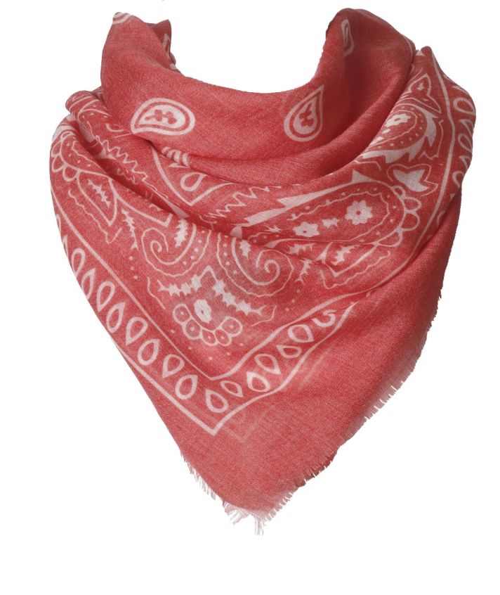 Klassieke bandana sjaal in rood