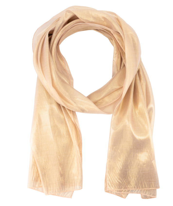 Mikki shimmer sjaal met lurex in lichtroze