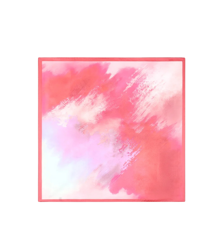 Satijn sjaaltje me aquarel design