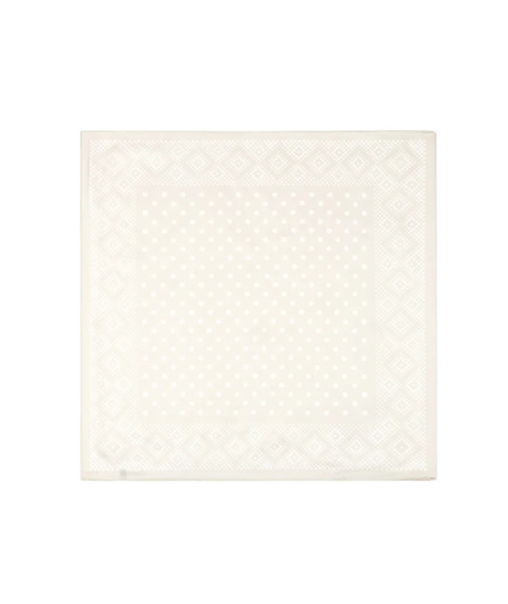 Mixed polkadot satijnen sjaaltje