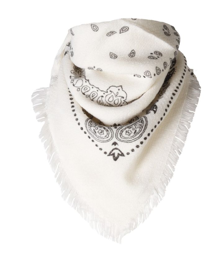 Wol-blend bandana sjaaltje