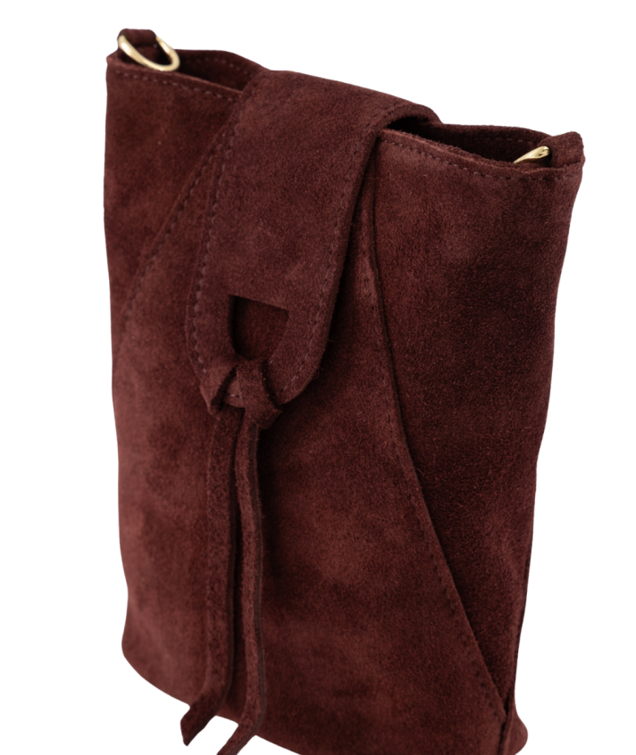 Kendra suède crossbody tas