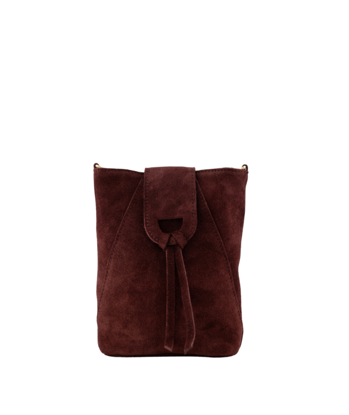 Kendra suède crossbody tas