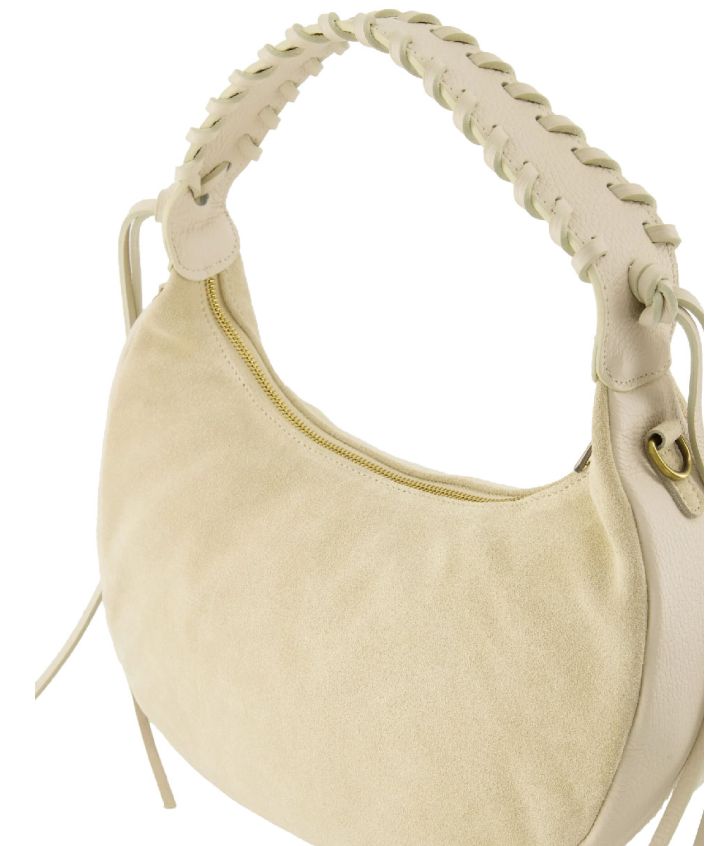 Ava suéde handtas in de kleur zand