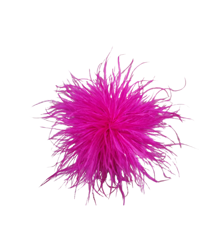 Veren broche / corsage in fuchsia