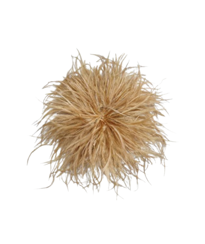 Veren broche / corsage in camel