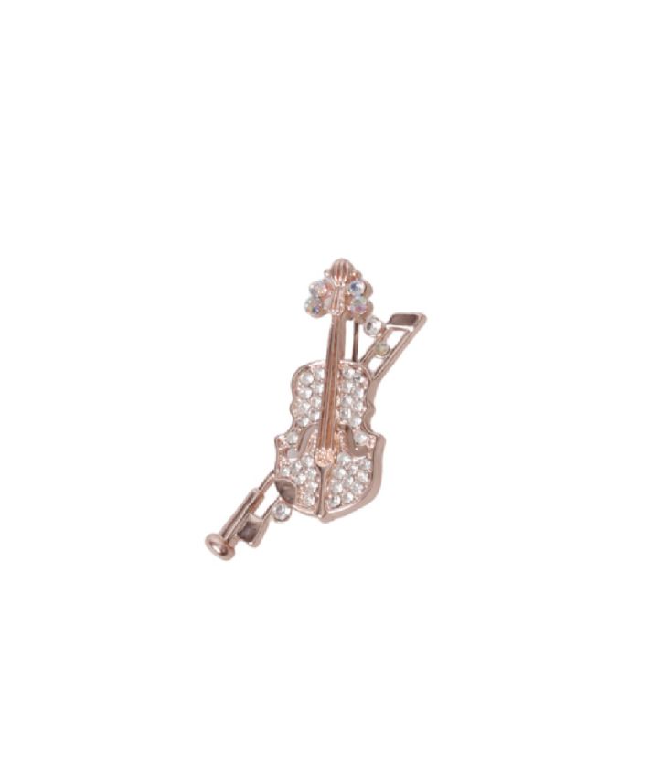 Viool broche – roségoud