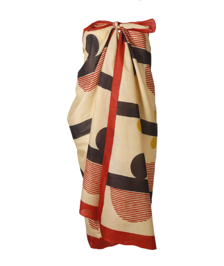 Sarong met grafische print