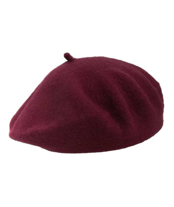Alpino baret in burgundy rood