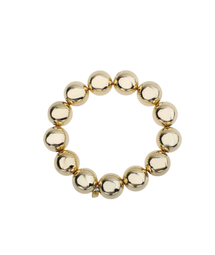 Goudkleurige XL kralenarmband
