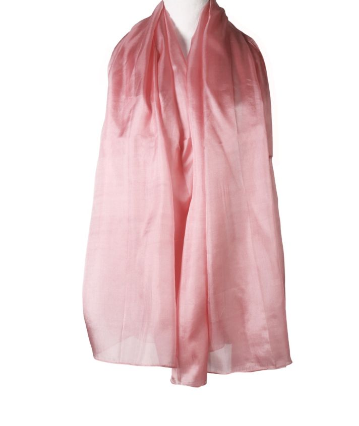 Zijden stola/sjaal in roze
