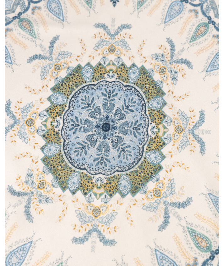 Zijden sjaaltje met fijne paisleyprint