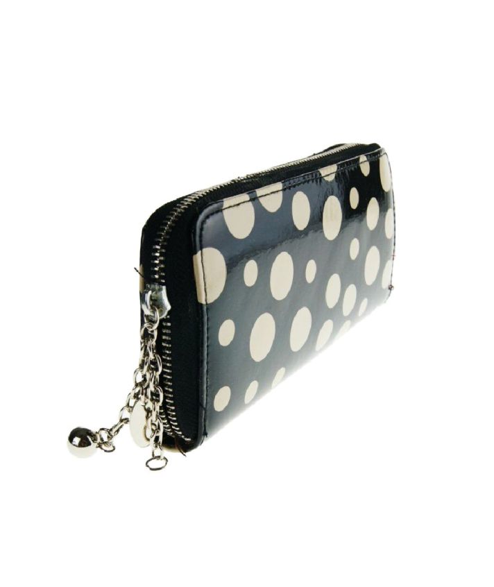 zip around portemonnee met polka dot