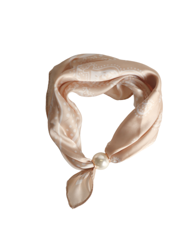 Bandana sjaaltje met parel sluiting