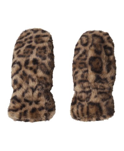 Leopard kunstbont wanten