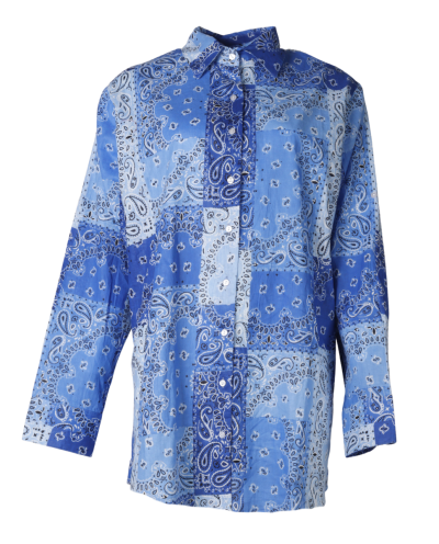 Blouse met bandana print
