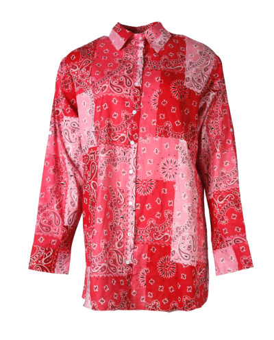 Blouse met bandana print