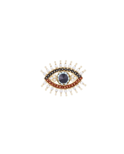 Eye broche met strass