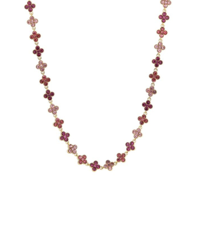 Clover halsketting met strass 