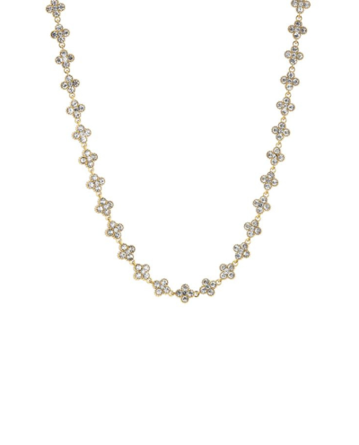 Clover halsketting met strass 
