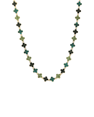 Clover halsketting met strass 