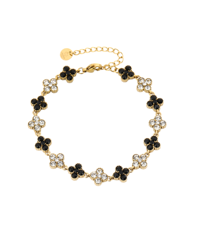 Clover armband met strass