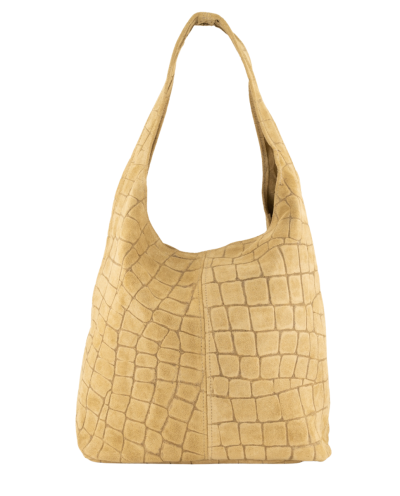Suède croco shopper