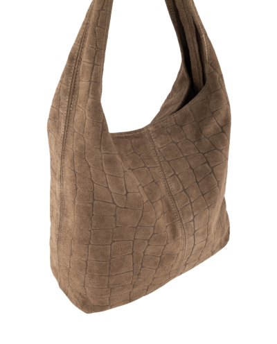 Suède croco shopper