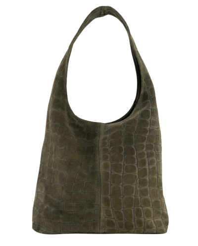Suède croco shopper