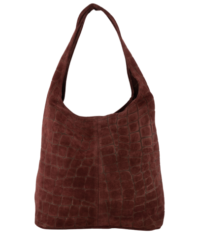 Suède croco shopper
