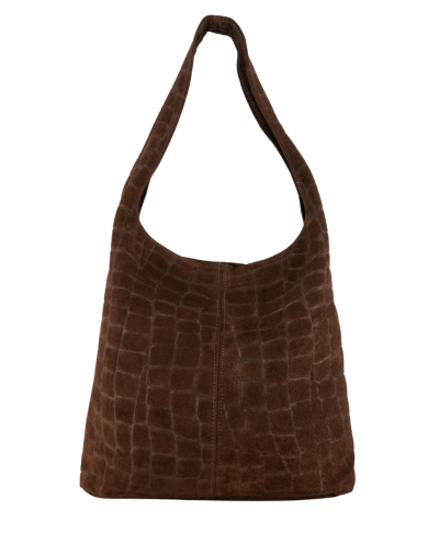 Suède croco shopper