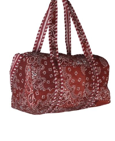 Gewatteerde weekend tas met bandana print