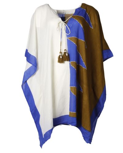 Kaftan met colorblock print