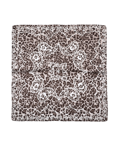 Satijn bandana sjaaltje met luipaardprint