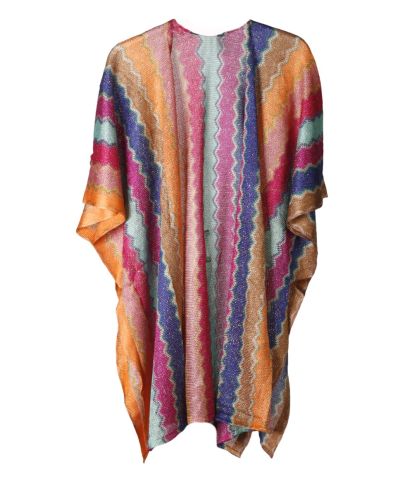 Korte kimono met zigzag patroon