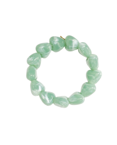 Chunky hartjes armband met marmer effect