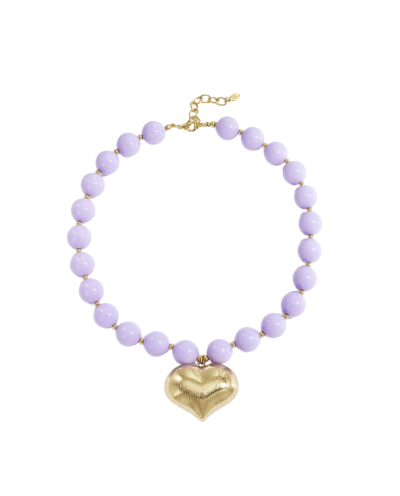 Nina kralenketting met hart bedel
