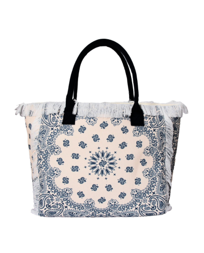 Shopper tas met bandana print
