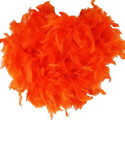 Oranje veren boa