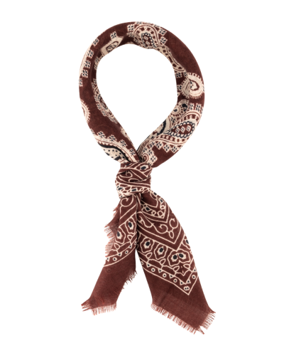 Merinowollen sjaaltje met paisley
