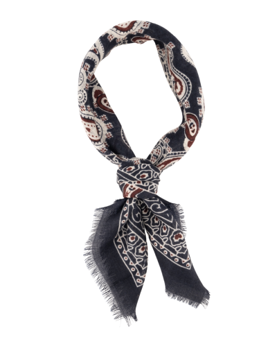 Merinowollen sjaaltje met paisley