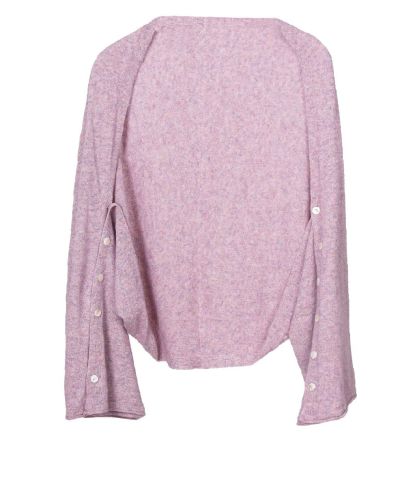Bolero / poncho van kasjmier blend in gemêleerd oudroze
