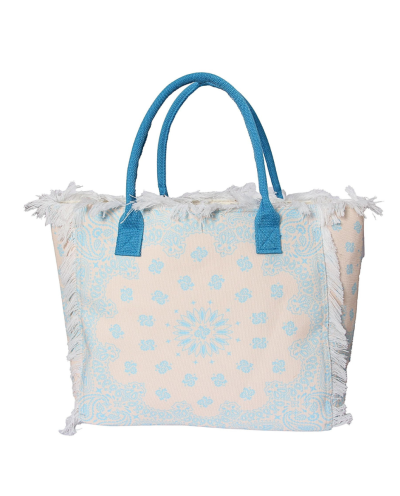 Shopper tas met bandana print