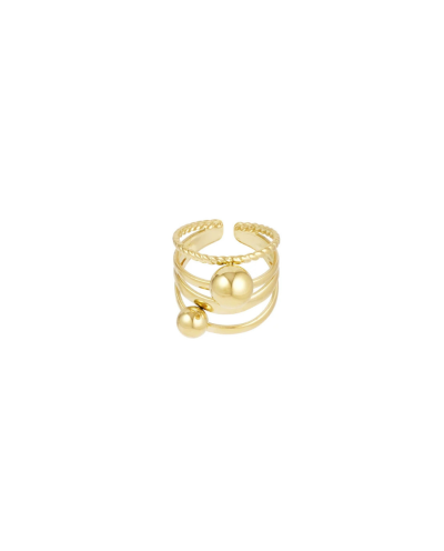 Gelaagde ring in goud