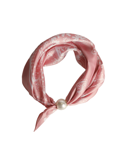 Bandana sjaaltje met parel sluiting