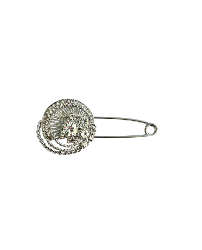 Fashion speld met ornament en strass