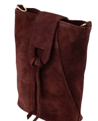 Kendra suède crossbody tas