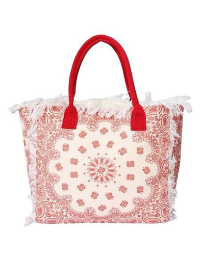 Shopper tas met bandana print